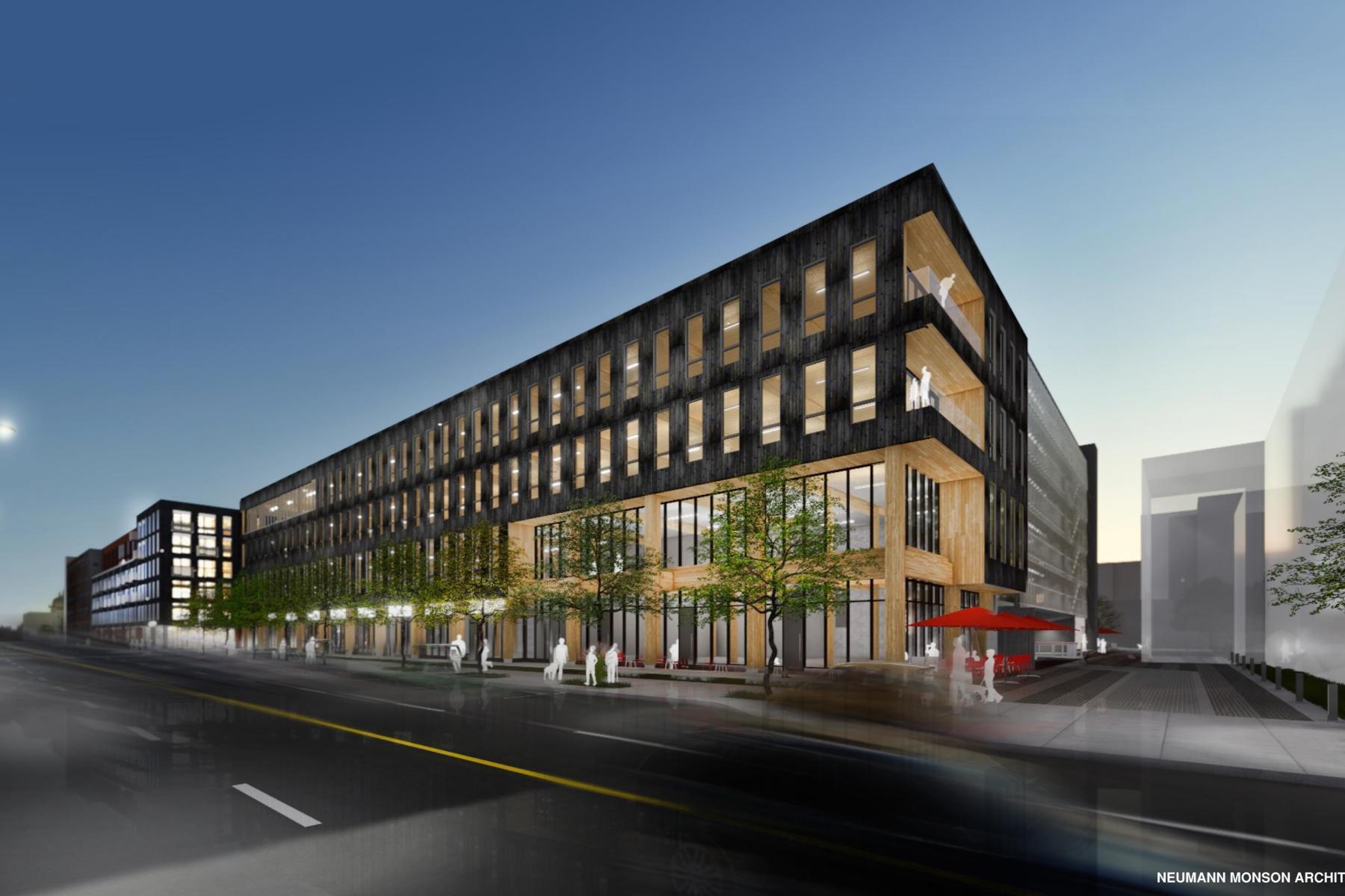 Iowa’s First Modern Mass Timber Office Building Construction in